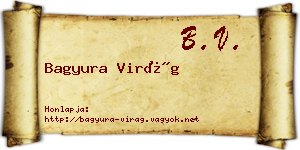 Bagyura Virág névjegykártya